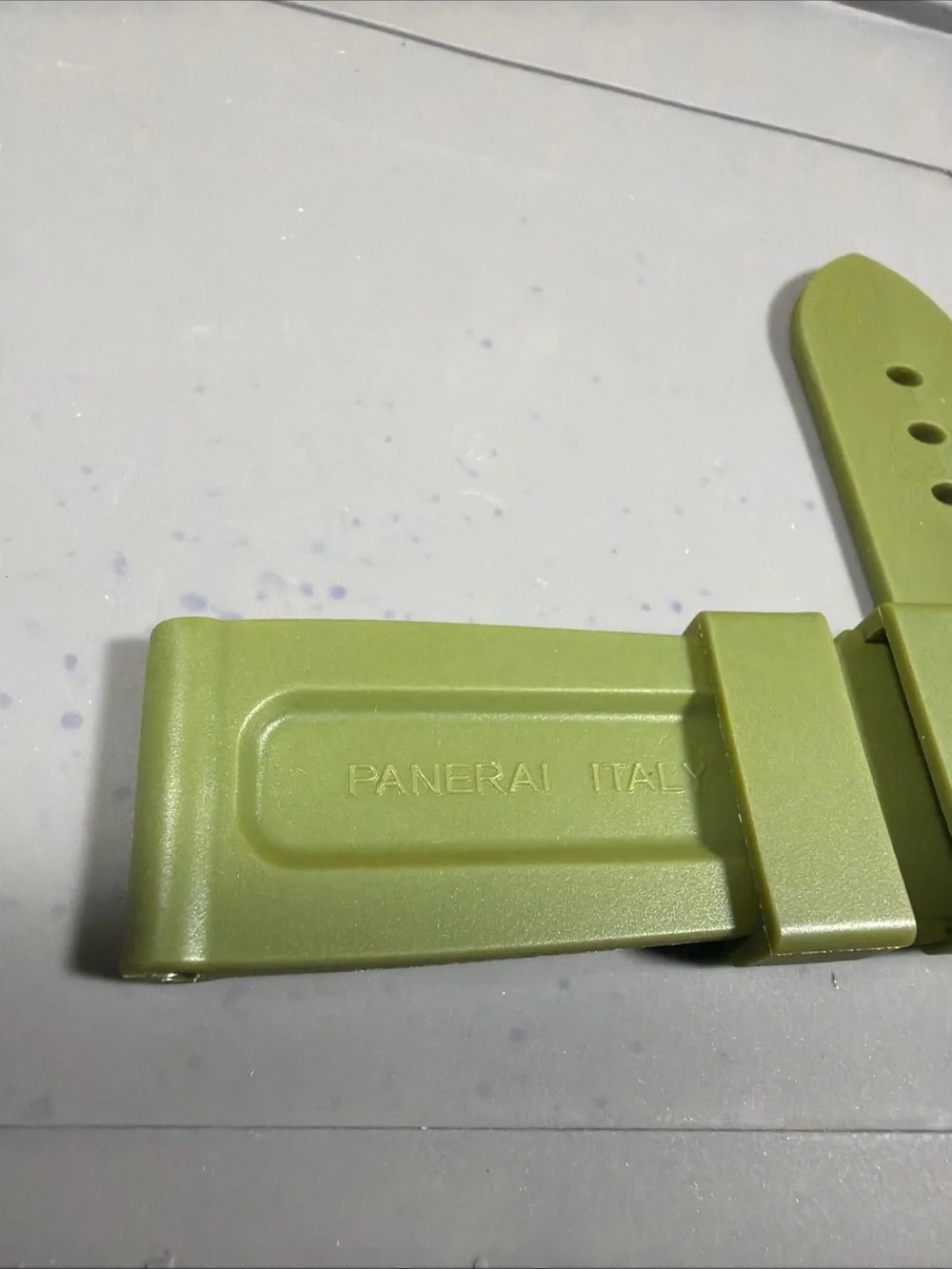 24mm military strap Olive Green Rubber Watch Strap